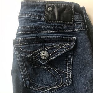 SILVER Suki Surplus Jeans Bootcut Silver Hardware Size 27